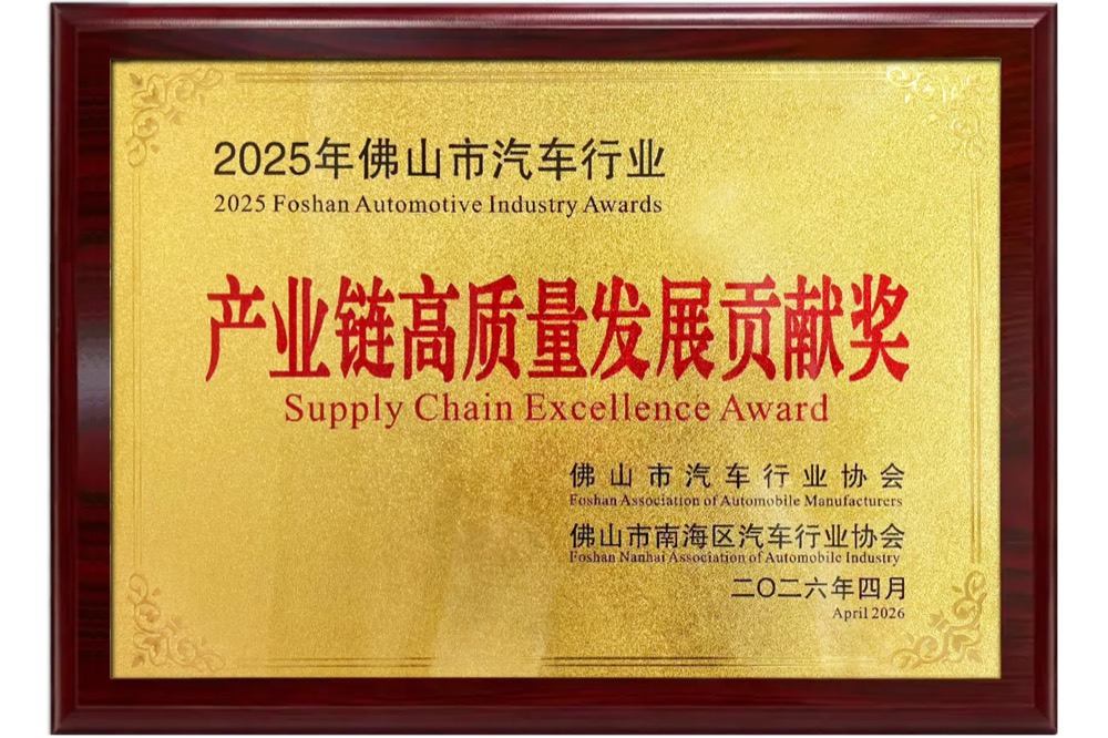 产业链高质量发展贡献奖